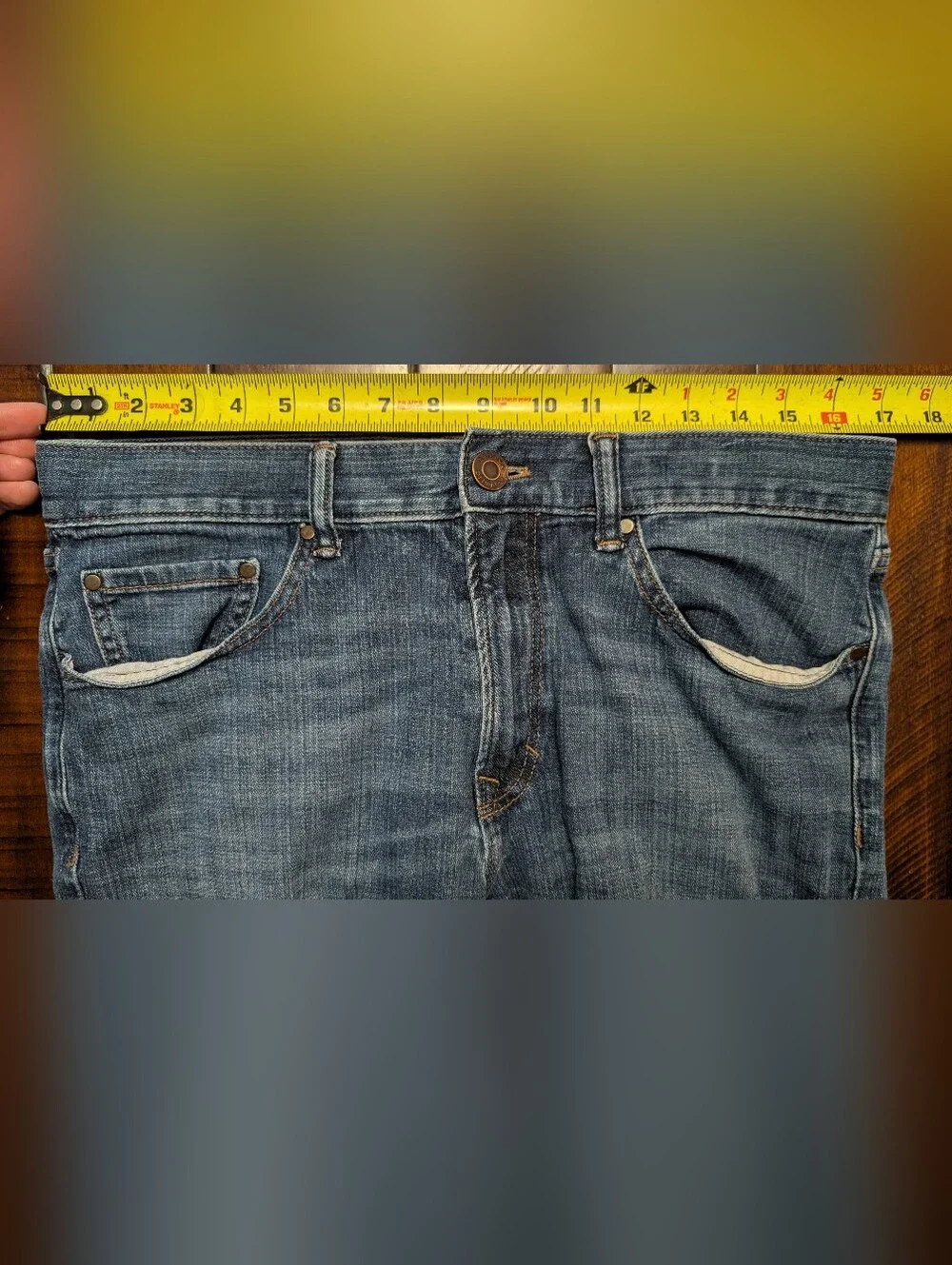 Banana Republic Premium Denim Men's 30x27 Cotton Blend Blue Jeans cthny